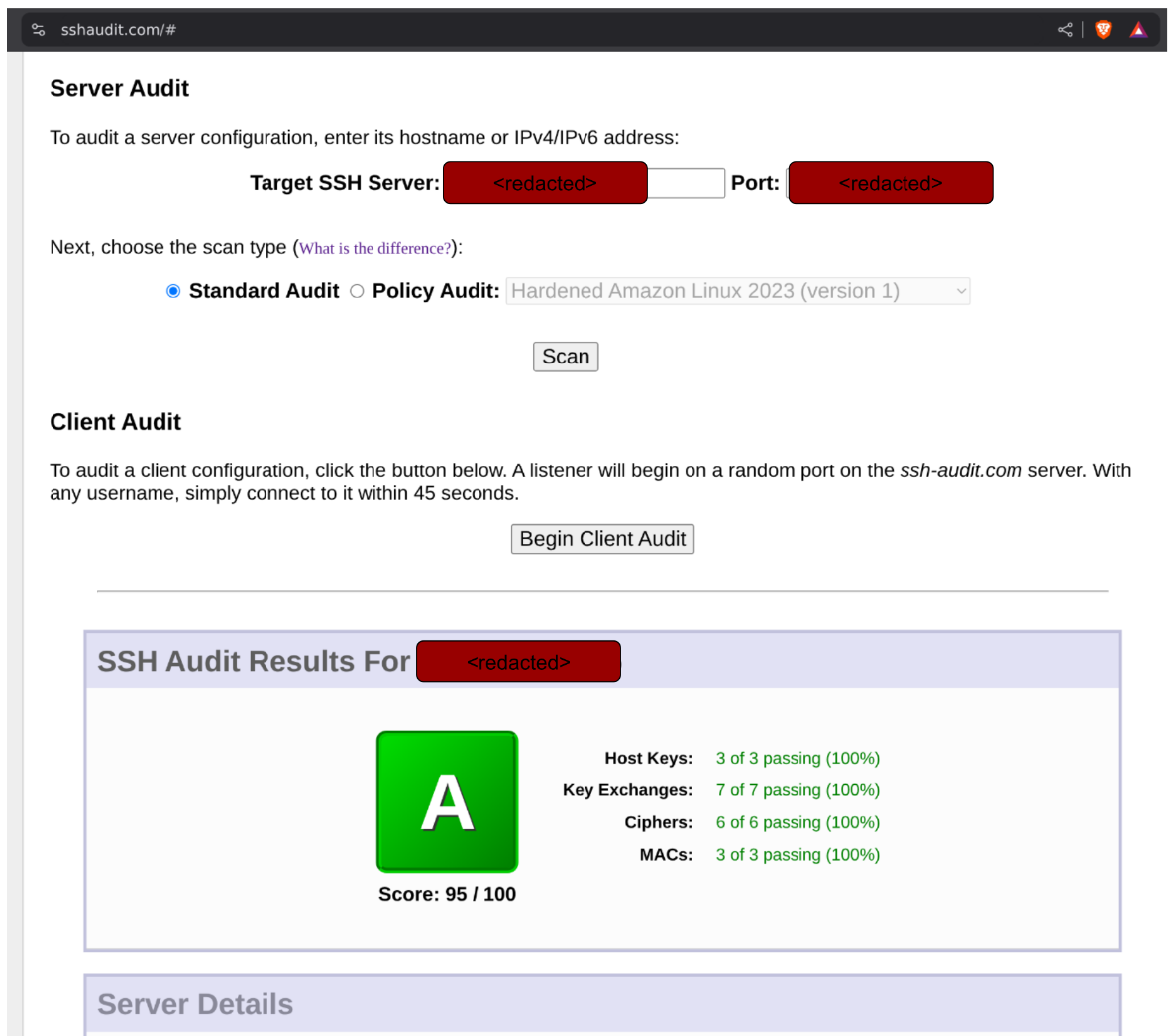 Audit Results